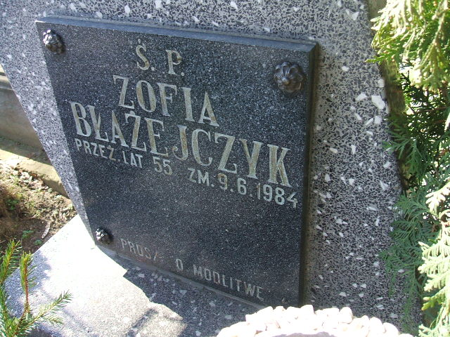 Anna Błażejczyk 1933 Kalisz św. Józefa Tyniecki 0302 - Grobonet - Wyszukiwarka osób pochowanych