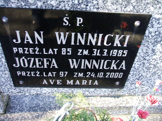 Jan Winnicki 1946 Kalisz św. Józefa Tyniecki 0302 - Grobonet - Wyszukiwarka osób pochowanych