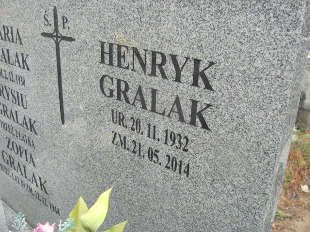Henryk Gralak 1932 Kalisz św. Józefa Tyniecki 0302 - Grobonet - Wyszukiwarka osób pochowanych
