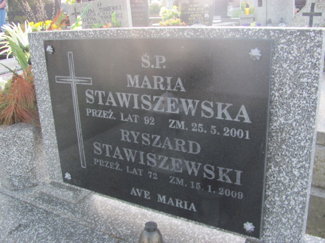 Maria Stawiszewska Kalisz św. Józefa Tyniecki 0302 - Grobonet - Wyszukiwarka osób pochowanych