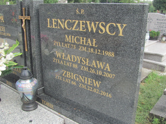 Michał Lenczewski 1915 Kalisz św. Józefa Tyniecki 0302 - Grobonet - Wyszukiwarka osób pochowanych