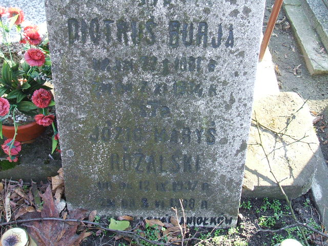 Grób Józef Marian Różalski