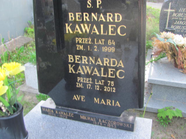 Bernarda Kawalec Kalisz św. Józefa Tyniecki 0302 - Grobonet - Wyszukiwarka osób pochowanych