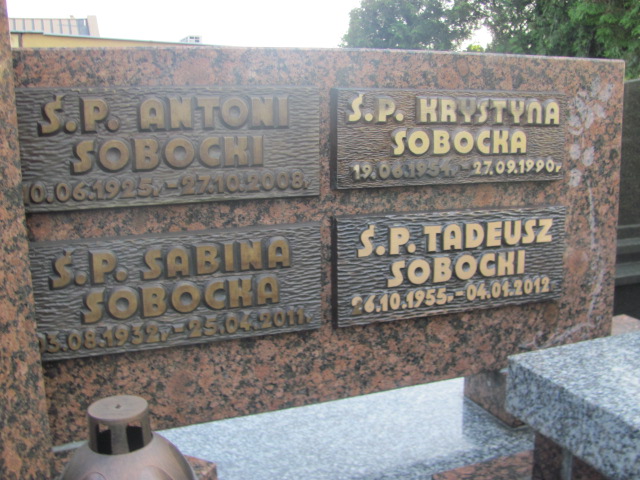 Antoni Sobocki 1925 Kalisz św. Józefa Tyniecki 0302 - Grobonet - Wyszukiwarka osób pochowanych