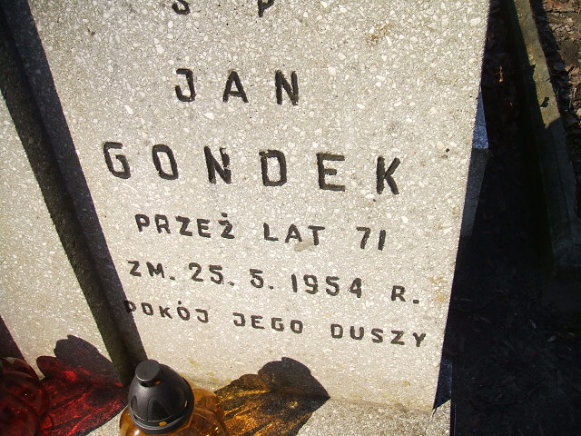 Jan Gondek 1882 Kalisz św. Józefa Tyniecki 0302 - Grobonet - Wyszukiwarka osób pochowanych