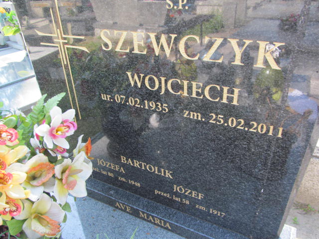Wojciech Szewczyk 1935 Kalisz św. Józefa Tyniecki 0302 - Grobonet - Wyszukiwarka osób pochowanych