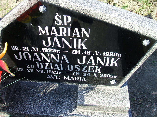 Marian Janik 1923 Kalisz św. Józefa Tyniecki 0302 - Grobonet - Wyszukiwarka osób pochowanych