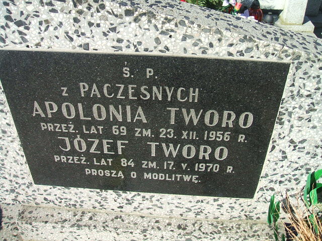 Apolonia Tworo 1887 Kalisz św. Józefa Tyniecki 0302 - Grobonet - Wyszukiwarka osób pochowanych