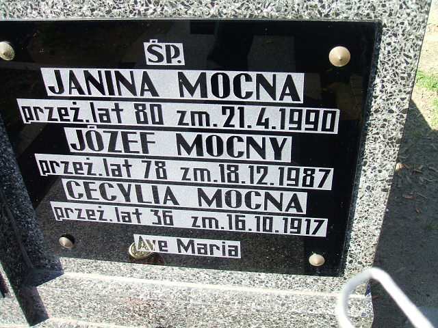 Józef Mocny 1908 Kalisz św. Józefa Tyniecki 0302 - Grobonet - Wyszukiwarka osób pochowanych