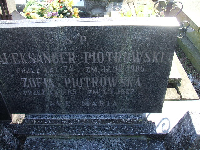 Aleksander Piotrowski Kalisz św. Józefa Tyniecki 0302 - Grobonet - Wyszukiwarka osób pochowanych