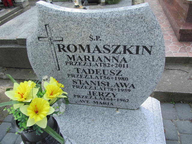 Jerzy Romaszkin Kalisz św. Józefa Tyniecki 0302 - Grobonet - Wyszukiwarka osób pochowanych