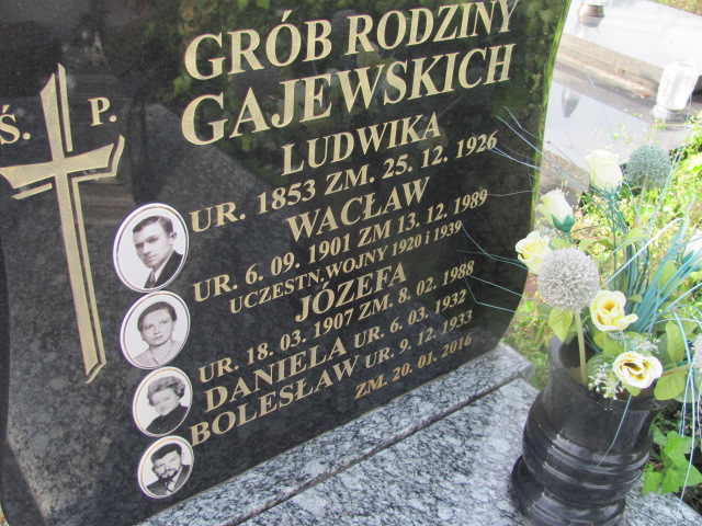 Józefa Gajewska 1907 Kalisz św. Józefa Tyniecki 0302 - Grobonet - Wyszukiwarka osób pochowanych