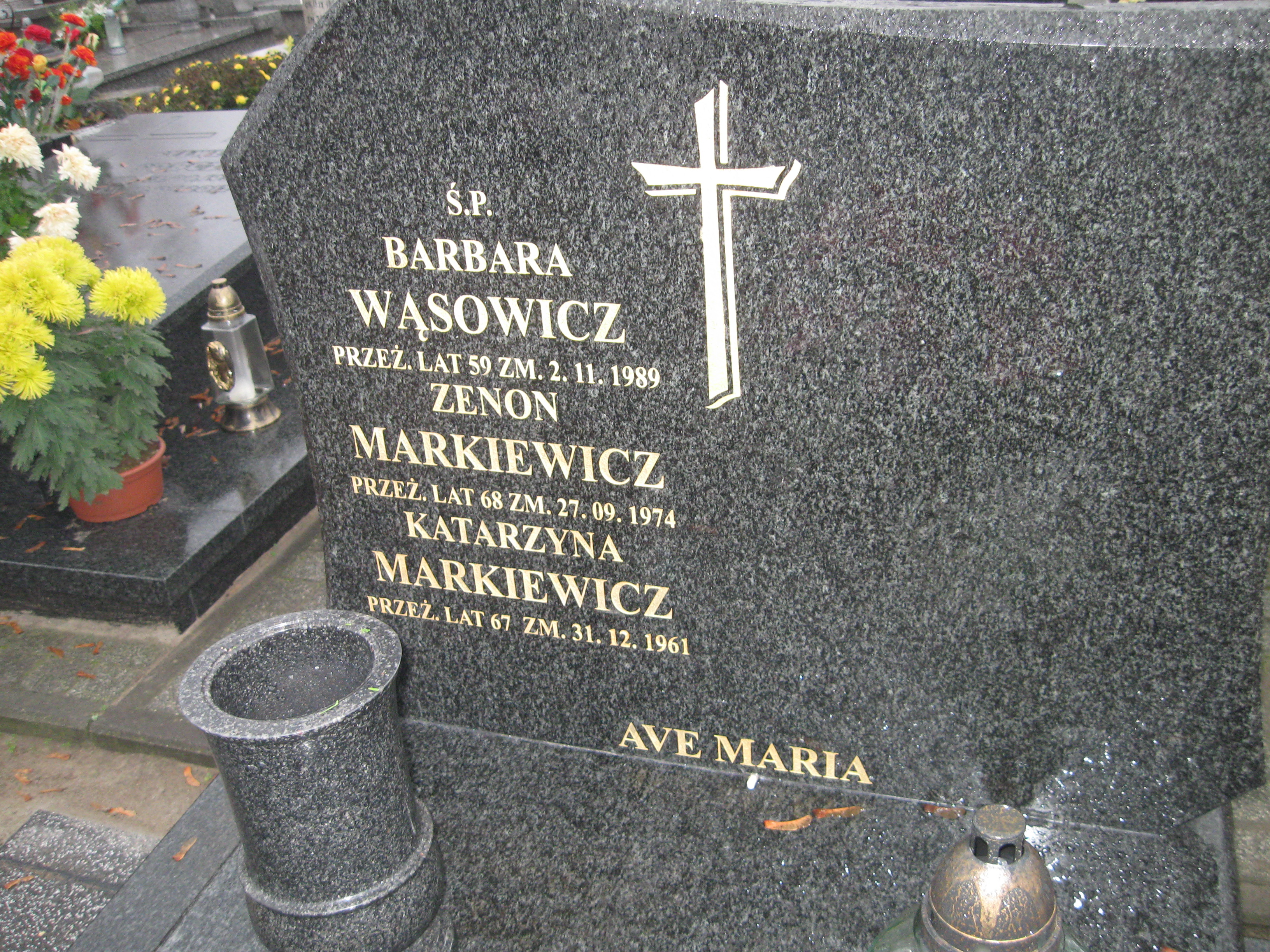 Zenon Markiewicz 1905 Kalisz św. Józefa Tyniecki 0302 - Grobonet - Wyszukiwarka osób pochowanych