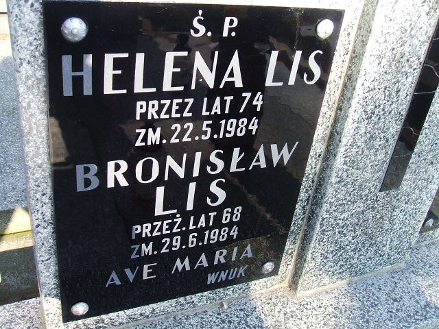 Helena Lis Kalisz św. Józefa Tyniecki 0302 - Grobonet - Wyszukiwarka osób pochowanych