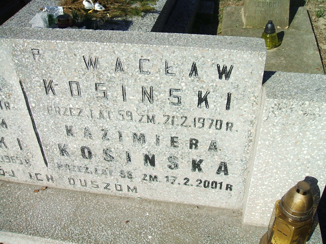 Maria Kosińska Kalisz św. Józefa Tyniecki 0302 - Grobonet - Wyszukiwarka osób pochowanych