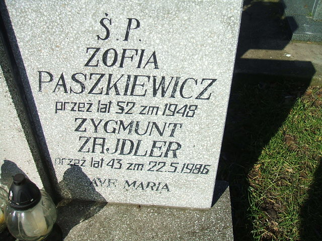 Zygmunt Zajdler 1942 Kalisz św. Józefa Tyniecki 0302 - Grobonet - Wyszukiwarka osób pochowanych