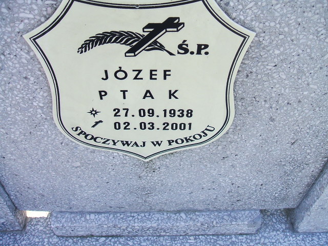 Józef Ptak 1938 Kalisz św. Józefa Tyniecki 0302 - Grobonet - Wyszukiwarka osób pochowanych