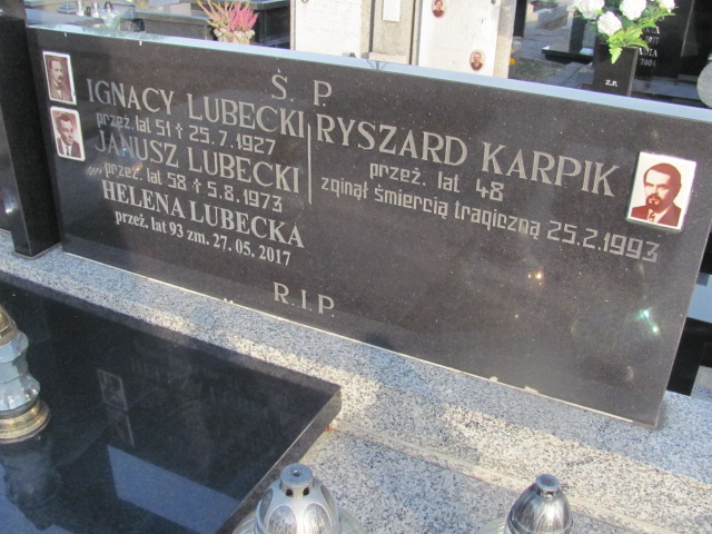 Janusz Lubecki Kalisz św. Józefa Tyniecki 0302 - Grobonet - Wyszukiwarka osób pochowanych
