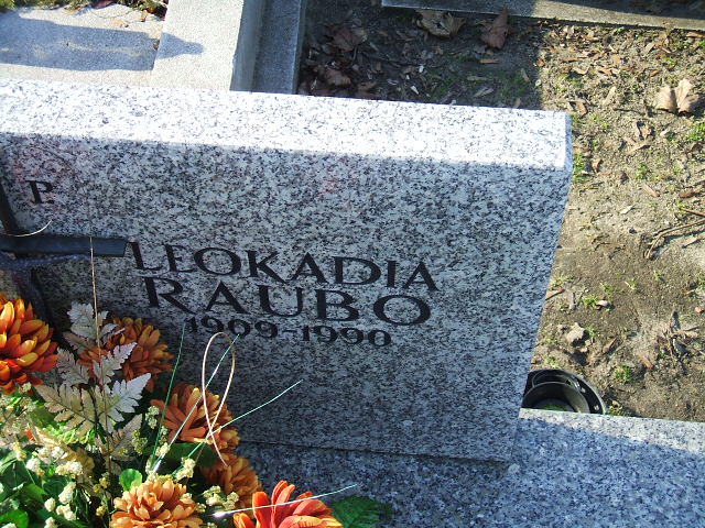 Leokadia Raubo 1909 Kalisz św. Józefa Tyniecki 0302 - Grobonet - Wyszukiwarka osób pochowanych