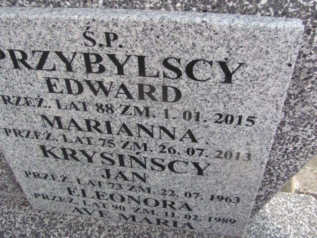 Edward Przybylski 1927 Kalisz św. Józefa Tyniecki 0302 - Grobonet - Wyszukiwarka osób pochowanych