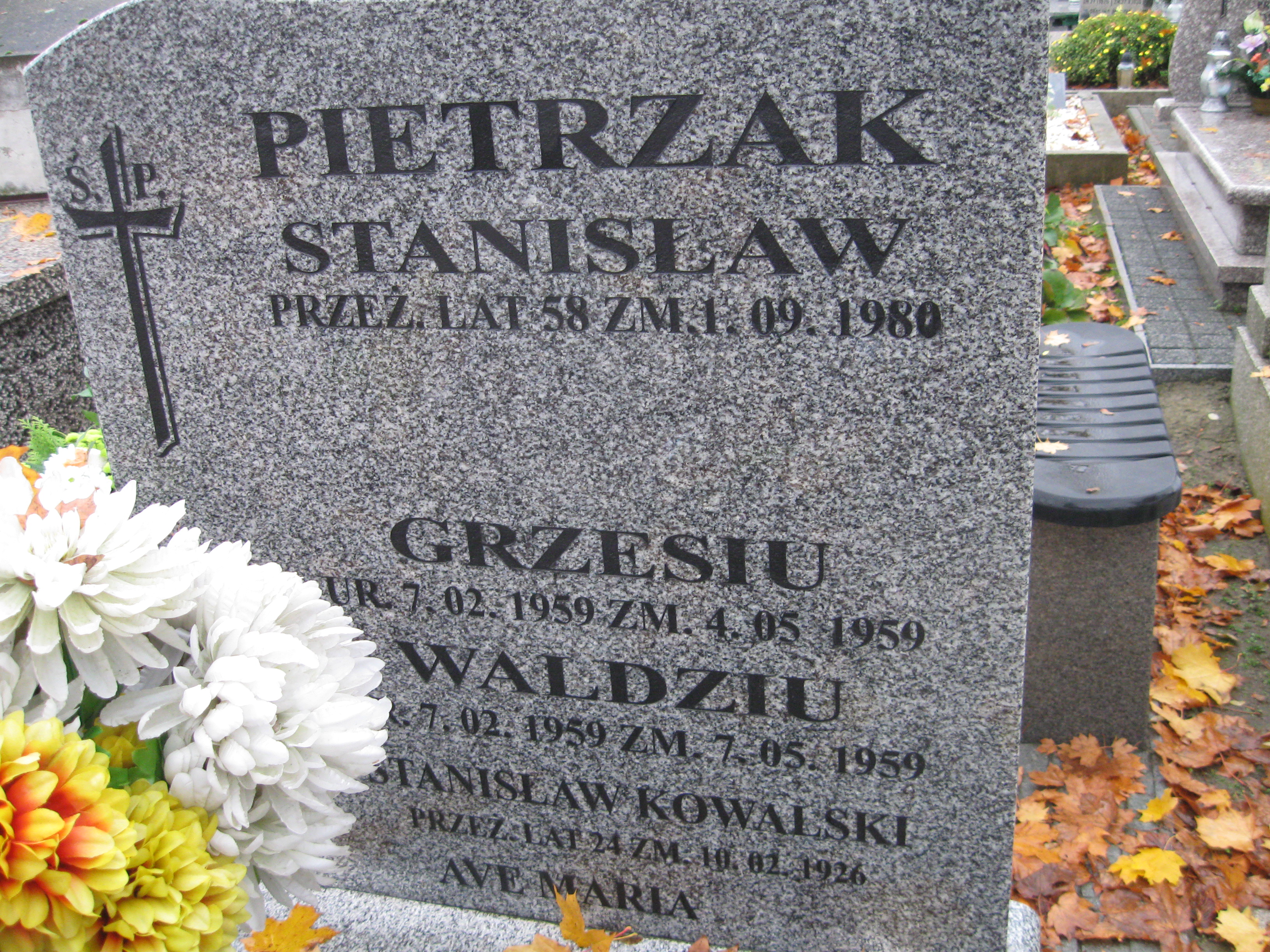 Władysław Pietrzak 1959 Kalisz św. Józefa Tyniecki 0302 - Grobonet - Wyszukiwarka osób pochowanych