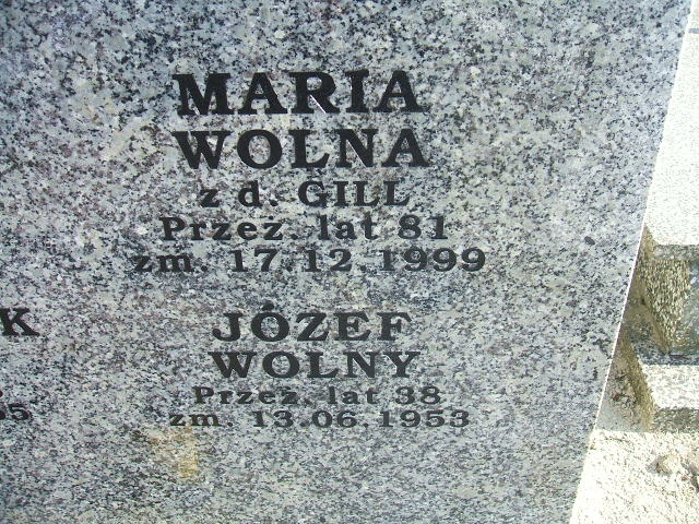 Maria Wolna 1918 Kalisz św. Józefa Tyniecki 0302 - Grobonet - Wyszukiwarka osób pochowanych