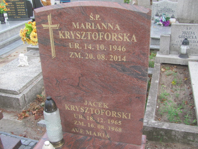Jacek Krysztoforski 1965 Kalisz św. Józefa Tyniecki 0302 - Grobonet - Wyszukiwarka osób pochowanych