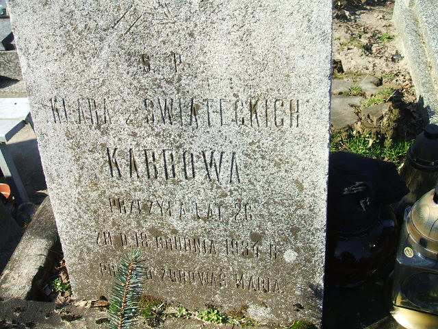 Klara Karbowa Kalisz św. Józefa Tyniecki 0302 - Grobonet - Wyszukiwarka osób pochowanych