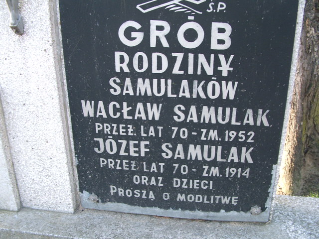 Romualda Samulak 1936 Kalisz św. Józefa Tyniecki 0302 - Grobonet - Wyszukiwarka osób pochowanych