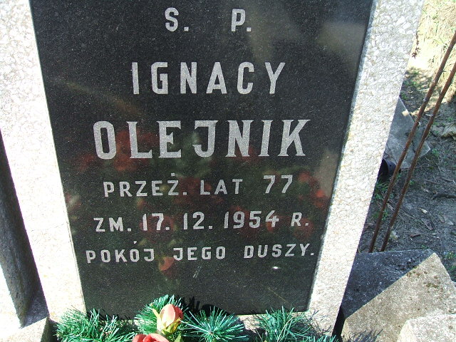 Ignacy Olejnik Kalisz św. Józefa Tyniecki 0302 - Grobonet - Wyszukiwarka osób pochowanych