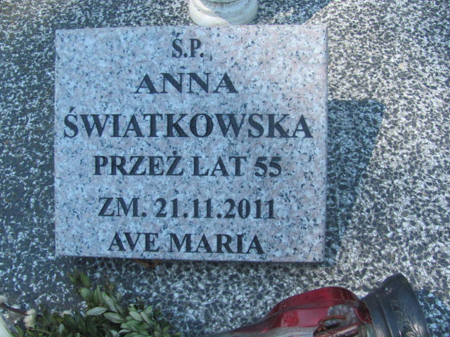 Anna Światkowska 1956 Kalisz św. Józefa Tyniecki 0302 - Grobonet - Wyszukiwarka osób pochowanych