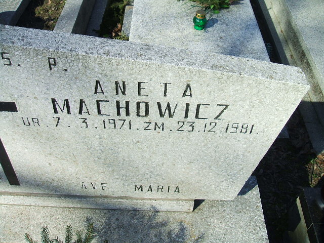 Aneta Machowicz 1971 Kalisz św. Józefa Tyniecki 0302 - Grobonet - Wyszukiwarka osób pochowanych