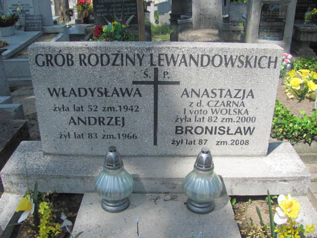 Bronisław Lewandowski 1921 Kalisz św. Józefa Tyniecki 0302 - Grobonet - Wyszukiwarka osób pochowanych