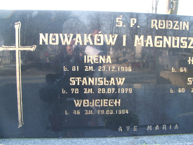 Irena Nowak Kalisz św. Józefa Tyniecki 0302 - Grobonet - Wyszukiwarka osób pochowanych