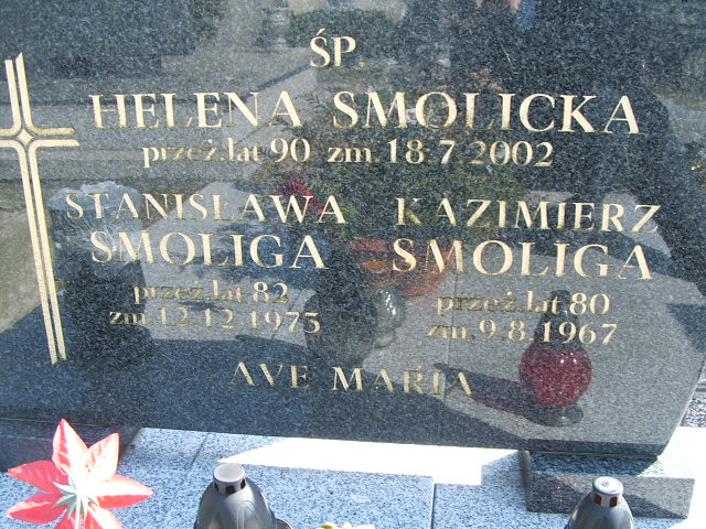 Wiktoria Smolicka 1934 Kalisz św. Józefa Tyniecki 0302 - Grobonet - Wyszukiwarka osób pochowanych