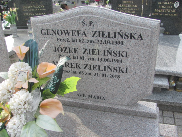 Marek Zieliński 1952 Kalisz św. Józefa Tyniecki 0302 - Grobonet - Wyszukiwarka osób pochowanych
