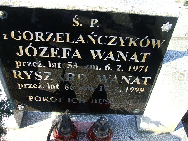 Józefa Wanat Kalisz św. Józefa Tyniecki 0302 - Grobonet - Wyszukiwarka osób pochowanych