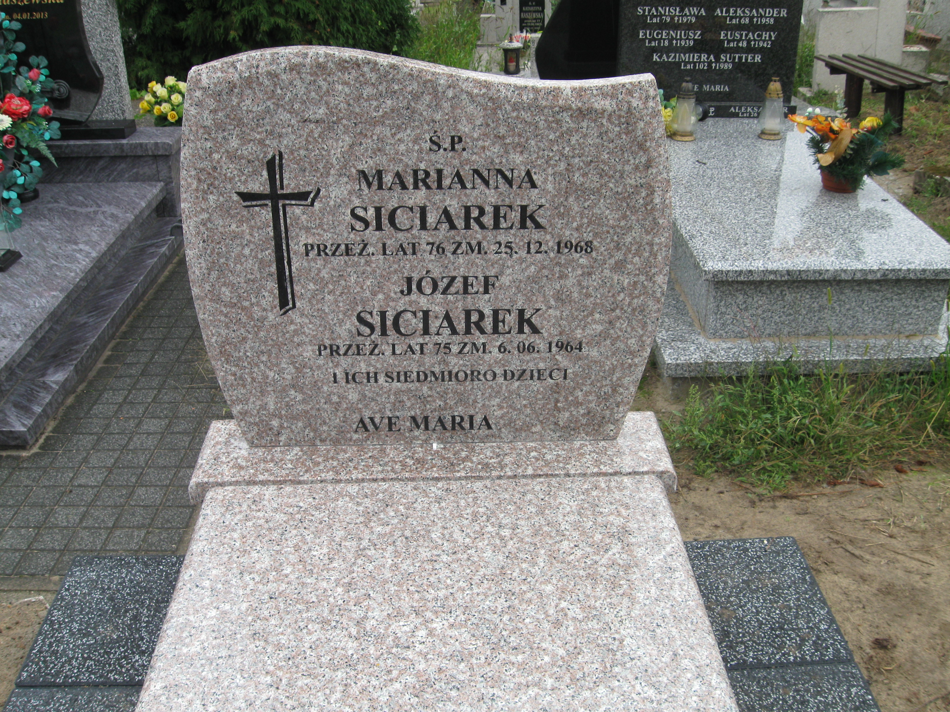 Marianna Siciarek Kalisz św. Józefa Tyniecki 0302 - Grobonet - Wyszukiwarka osób pochowanych