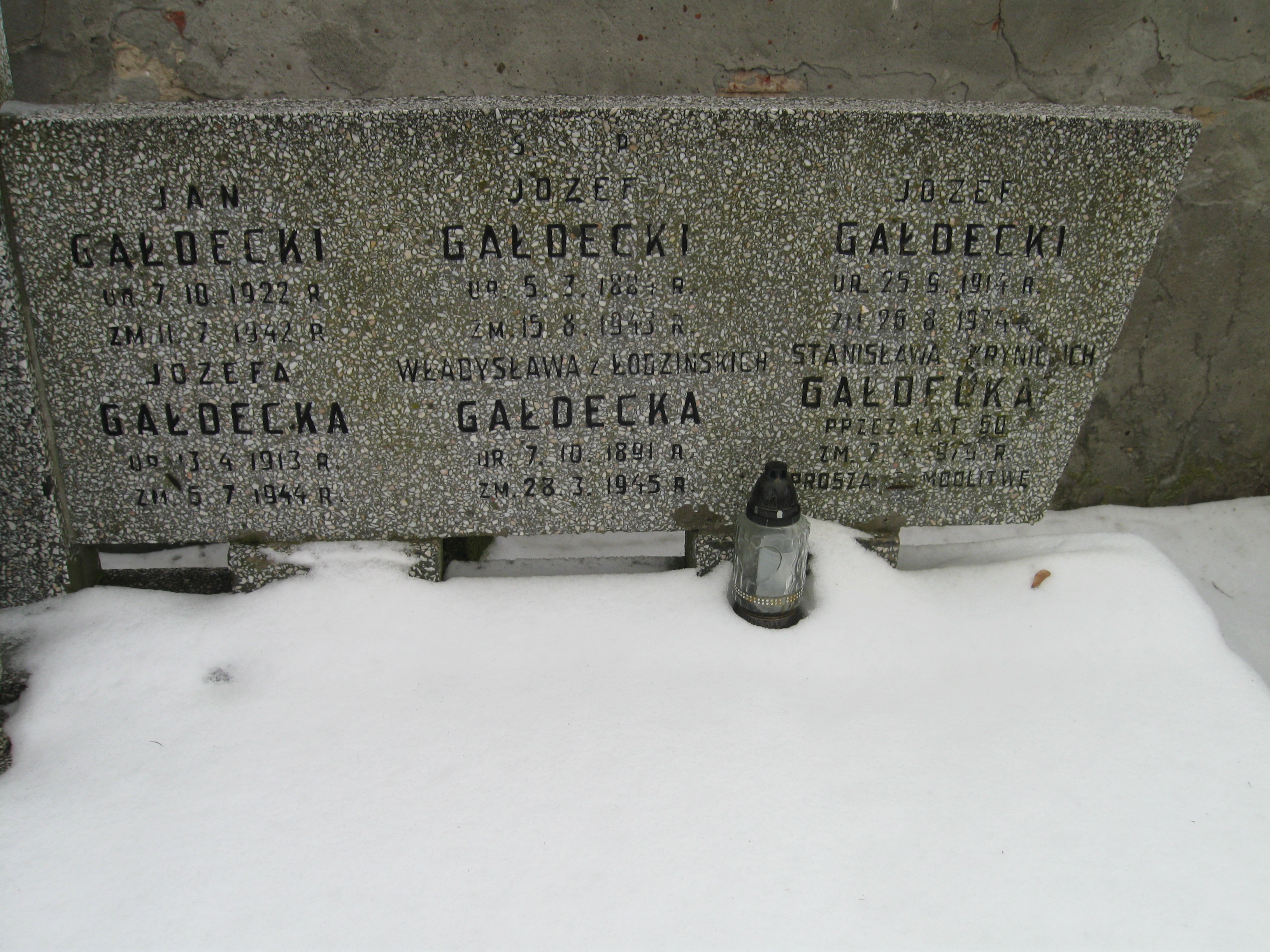 Stanisława Gałdecka Kalisz św. Józefa Tyniecki 0302 - Grobonet - Wyszukiwarka osób pochowanych