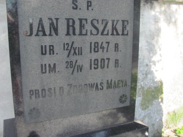 Jan Reszke 1847 Kalisz św. Józefa Tyniecki 0302 - Grobonet - Wyszukiwarka osób pochowanych
