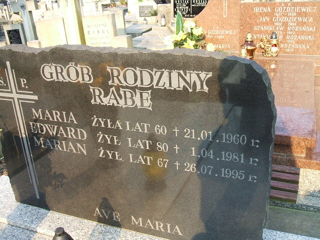 Alicja Rabe 1936 Kalisz św. Józefa Tyniecki 0302 - Grobonet - Wyszukiwarka osób pochowanych