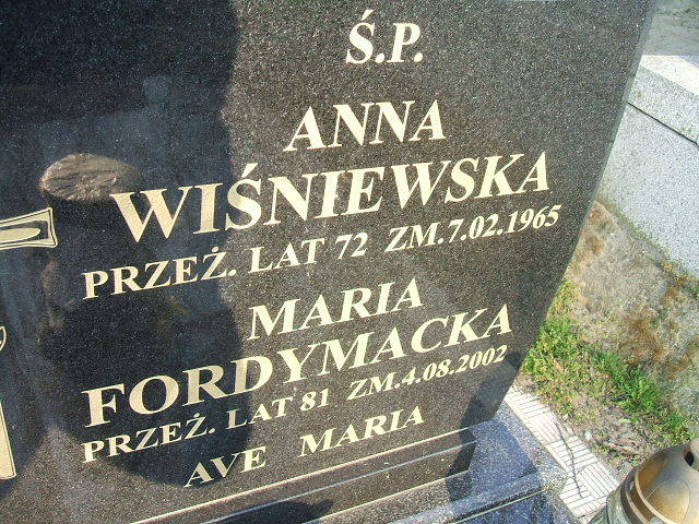 Anna Wiśniewska Kalisz św. Józefa Tyniecki 0302 - Grobonet - Wyszukiwarka osób pochowanych