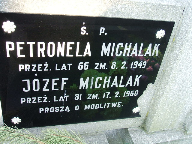 Petronela Michalak 1882 Kalisz św. Józefa Tyniecki 0302 - Grobonet - Wyszukiwarka osób pochowanych