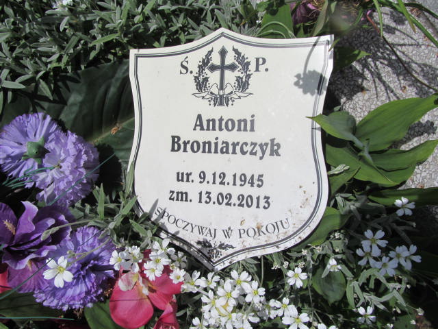 Antoni Broniarczyk 1945 Kalisz św. Józefa Tyniecki 0302 - Grobonet - Wyszukiwarka osób pochowanych