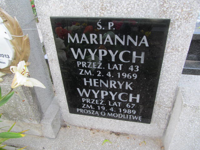 Marianna Wypych Kalisz św. Józefa Tyniecki 0302 - Grobonet - Wyszukiwarka osób pochowanych