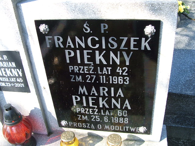 Marian Piękny 1955 Kalisz św. Józefa Tyniecki 0302 - Grobonet - Wyszukiwarka osób pochowanych