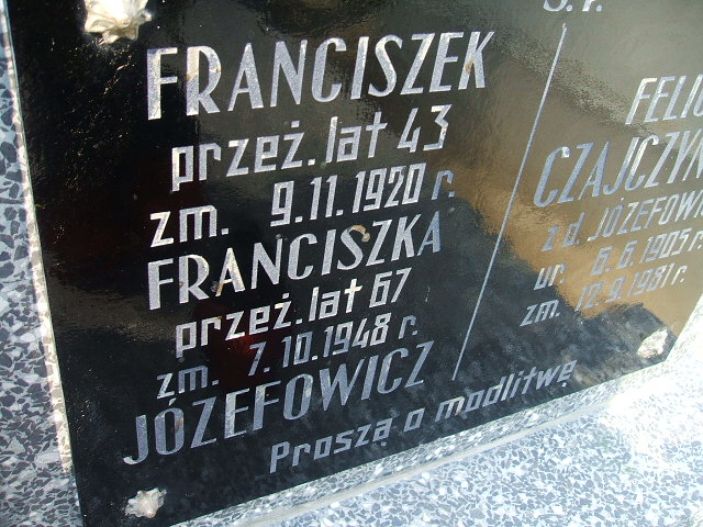 Grób Felicja Czajczyńska