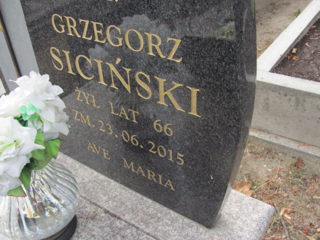 Grzegorz Siciński 1949 Kalisz św. Józefa Tyniecki 0302 - Grobonet - Wyszukiwarka osób pochowanych