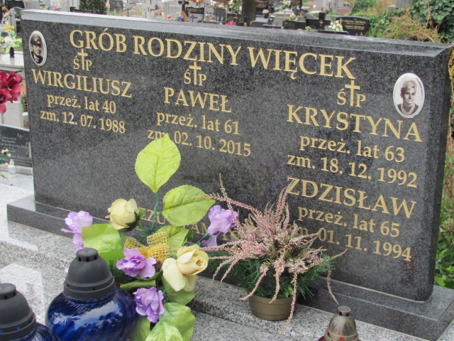 Krystyna Więcek Kalisz św. Józefa Tyniecki 0302 - Grobonet - Wyszukiwarka osób pochowanych