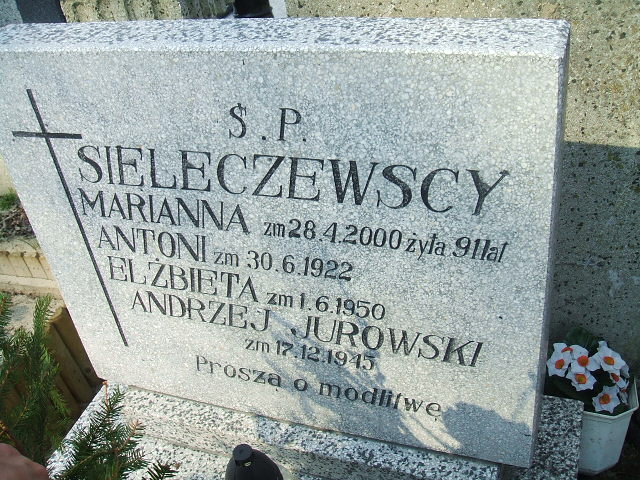 Andrzej Jurowski Kalisz św. Józefa Tyniecki 0302 - Grobonet - Wyszukiwarka osób pochowanych